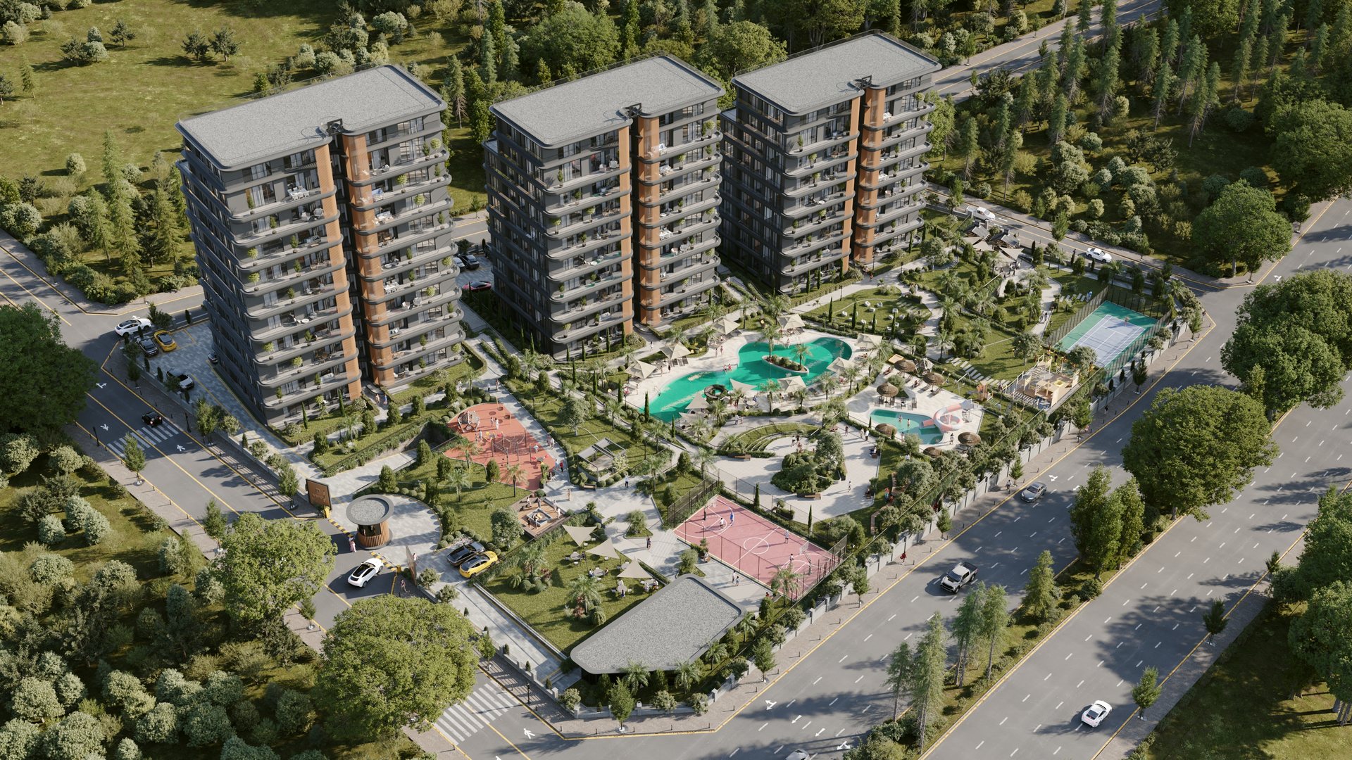 ZenGyo Karma Yaşam Kompleksi - Dış Mekân Görselleştirme